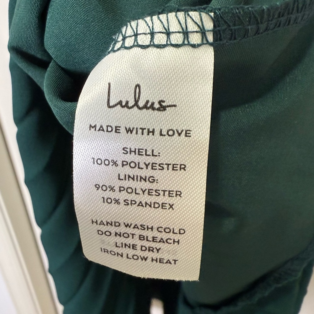 Lulu's Cascading Crush Emerald Tiered Bustier Midi Dress - Picture 14 of 15